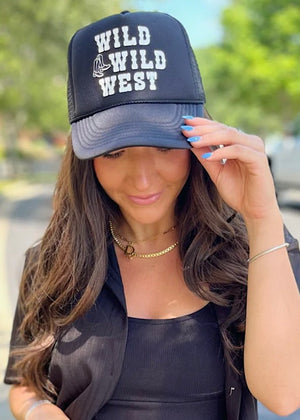 Wild Wild West Black Trucker Hat