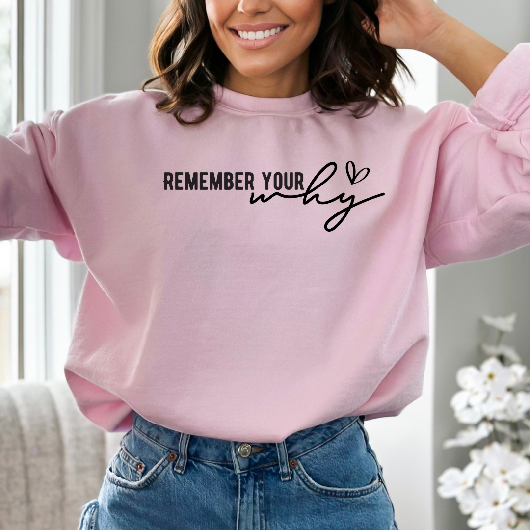 Remember Your Why Graphic Sweatshirt