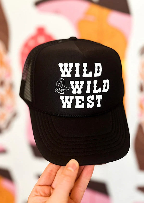 Wild Wild West Black Trucker Hat