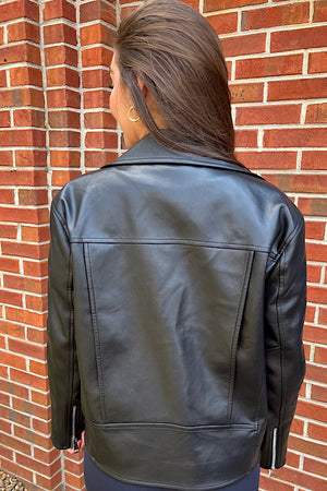 Desi Black Leather Jacket