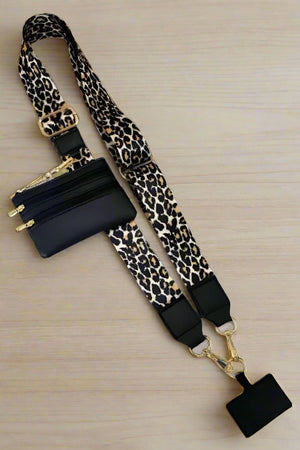 ETA 12/17 - Leopard Print Phone Crossbody Strap